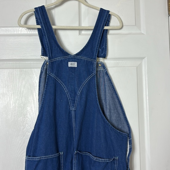 LIBERTY denim bib overalls for men size 42x30 100% Cotton - Picture 6 of 12